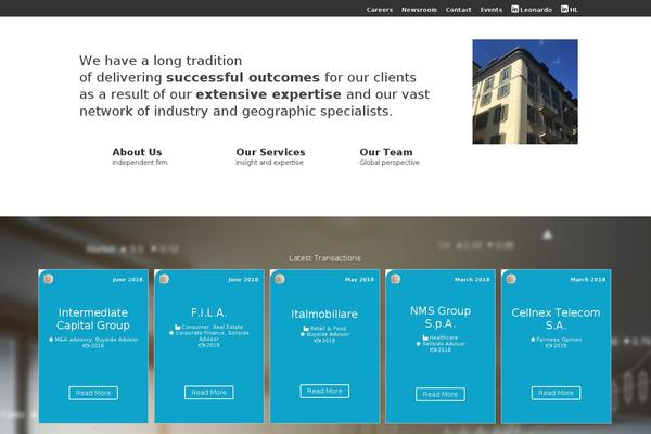 Leonardo theme site design template sample