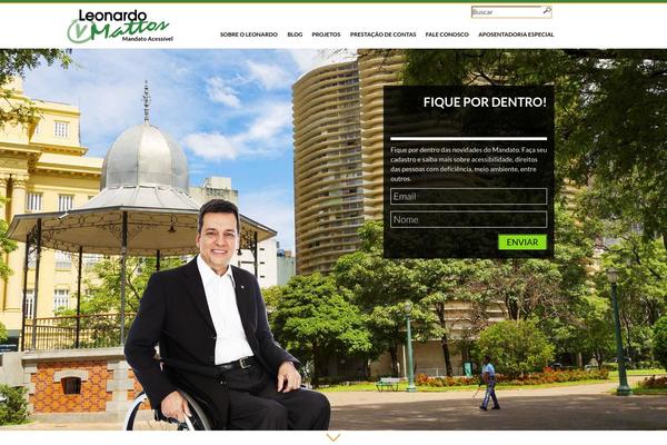Leonardo theme site design template sample