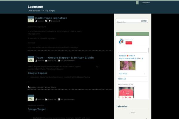 Coogee theme site design template sample