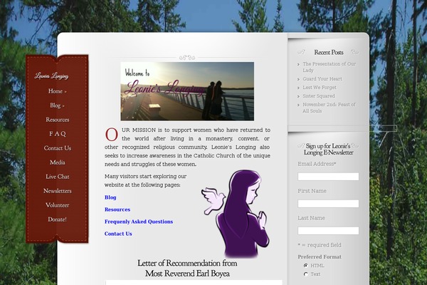 Memoir theme site design template sample