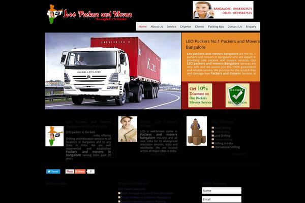 leopackersmoversbangalore.com site used Leo