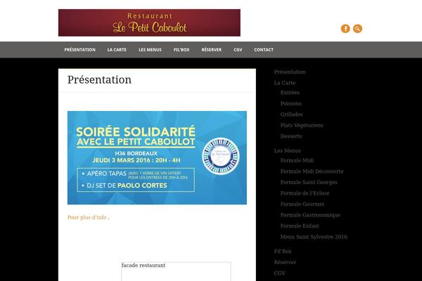 Restaurateur theme site design template sample