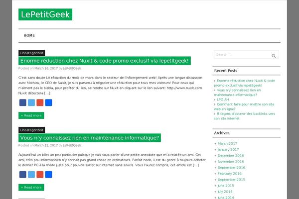 Anderson Lite theme site design template sample