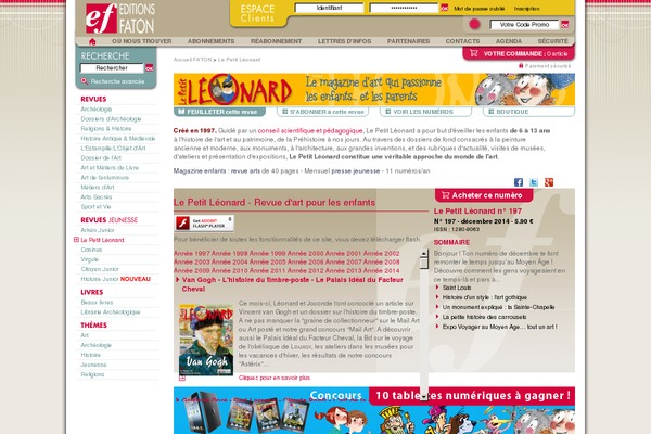 lepetitleonard.com site used Magazine Basic Child