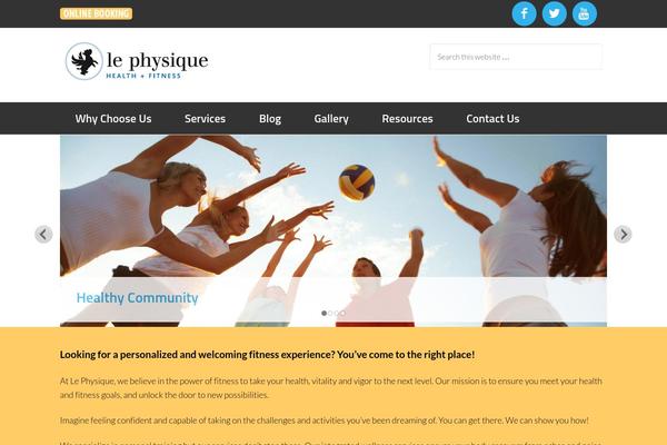 Site using Genesis Sticky Menu plugin