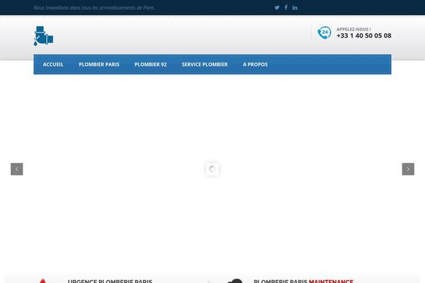 Plumbing theme site design template sample