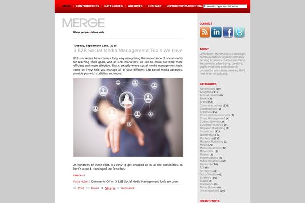 ModXBlog theme site design template sample