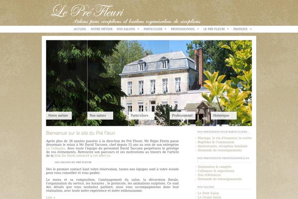 Fleur theme site design template sample