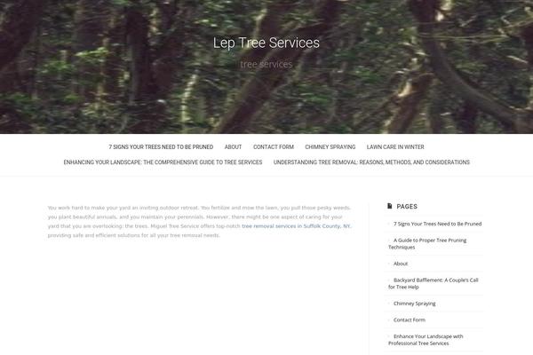 Treeson theme site design template sample