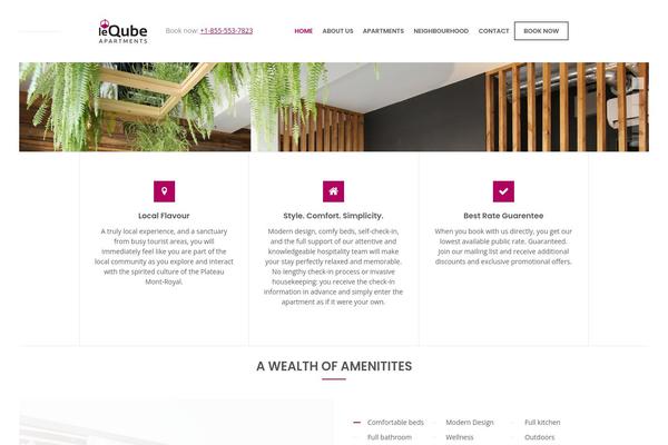 Nixe theme site design template sample