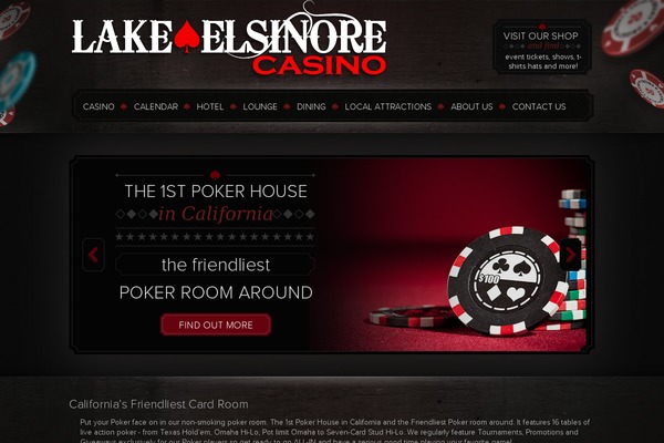 Casino theme site design template sample