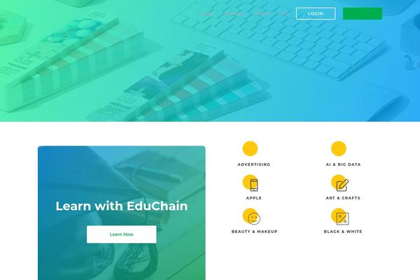 lern.co site used Educhain