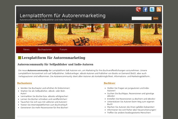 lernplattform.eu site used Fallseason
