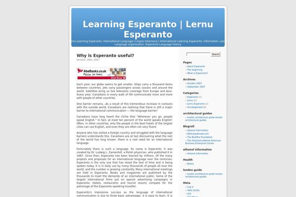 Default theme site design template sample