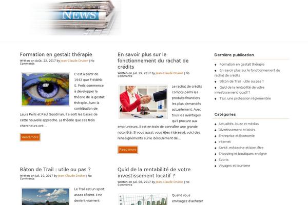 Afford theme site design template sample