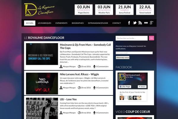 Soundwave theme site design template sample