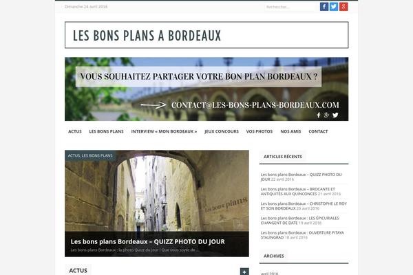 Journal theme site design template sample