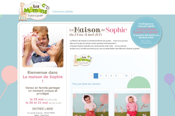 les-momans-sophielagirafe.com site used Sophie