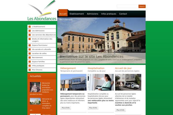 lesabondances.fr site used Theme1424
