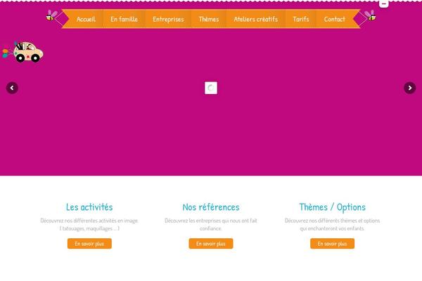 Kiddy theme site design template sample