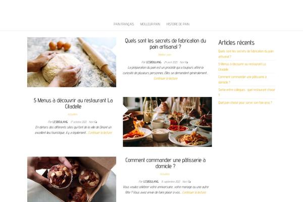 Balanced Blog theme site design template sample