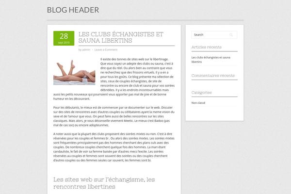Contango theme site design template sample