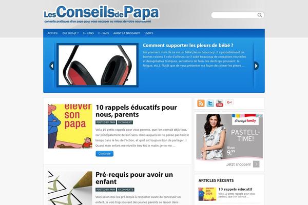 Calypso theme site design template sample
