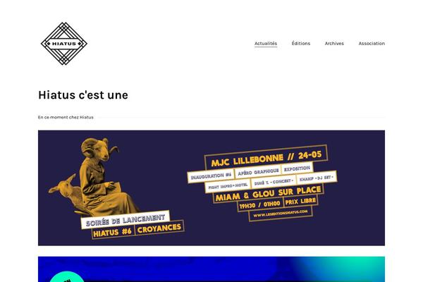 Kalium theme site design template sample