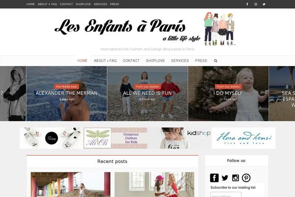 VoiceChild theme site design template sample