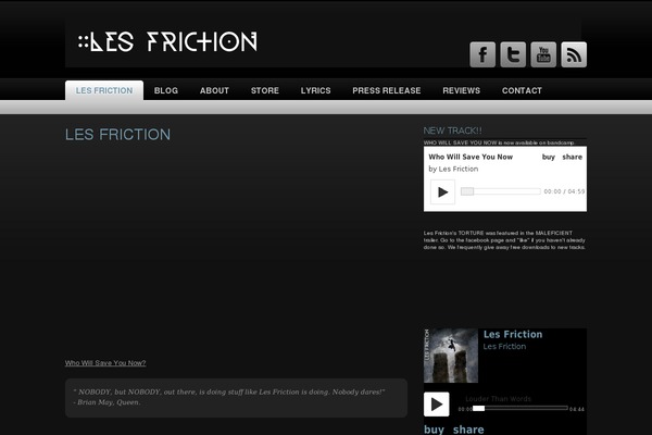 Black Aperture theme site design template sample