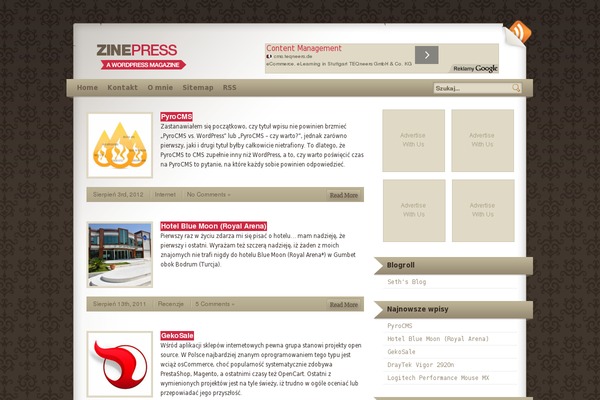 WordPress website example screenshot