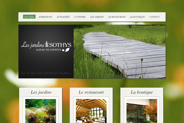 lesjardinssothys.com site used Humble