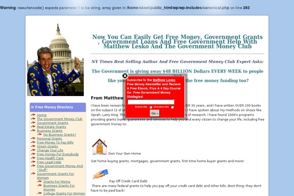 Site using Imscrapidmailer-system plugin