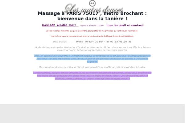 Montmartre theme site design template sample