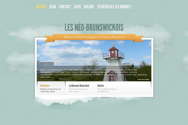 Sky theme site design template sample