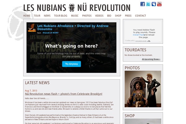 Site using Facebook Tabs plugin