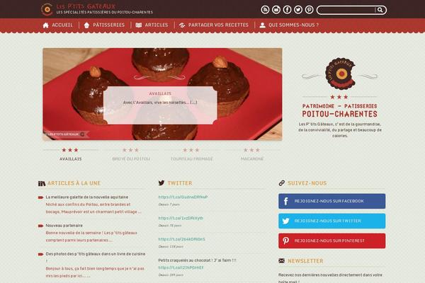 lespetitsgateaux.fr site used Starkers (Blank Theme)
