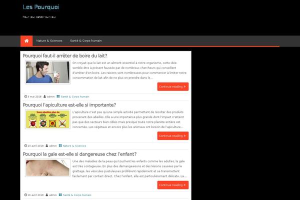 Magazine Style theme site design template sample