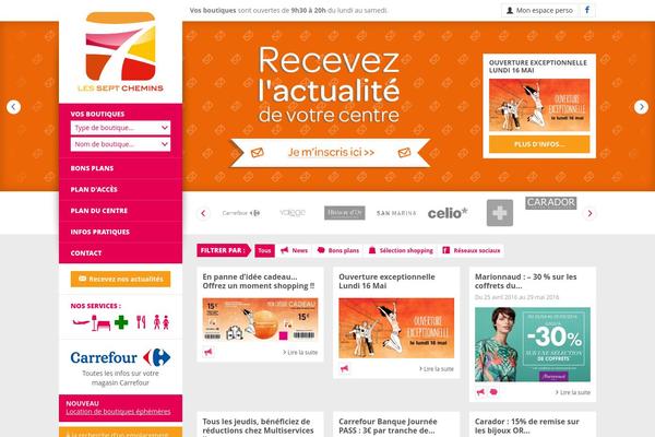 Carrefour theme site design template sample