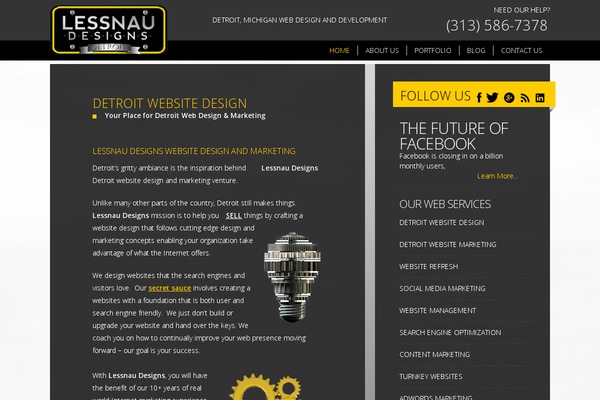 detroit theme websites examples