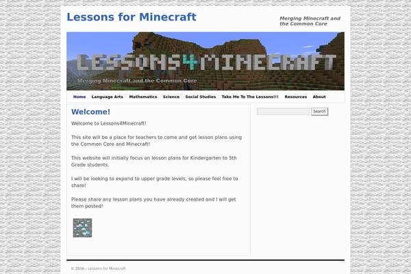lessons4minecraft.com site used Weaver