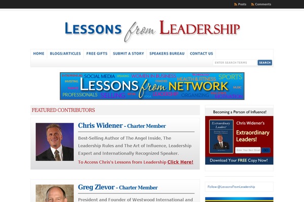 lessonsfromleadership.com site used WP-Clear v.3.1.3