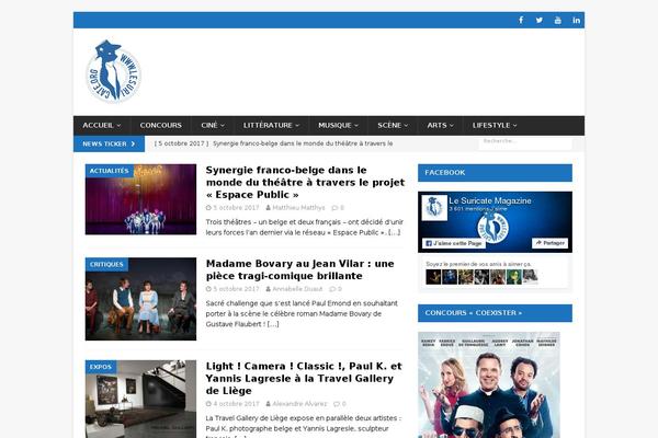 MH Magazine theme site design template sample