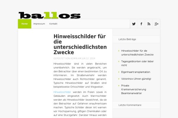 Nexus theme site design template sample