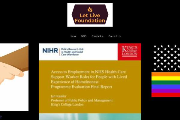 letlivefoundation.org site used Blossom Magazine