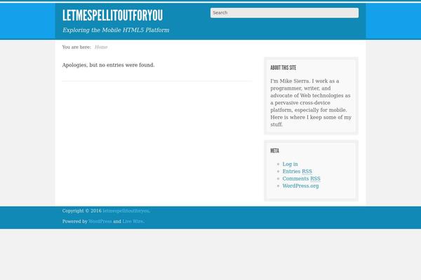 Live Wire theme site design template sample
