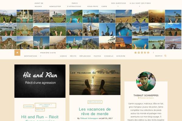 Journey theme site design template sample