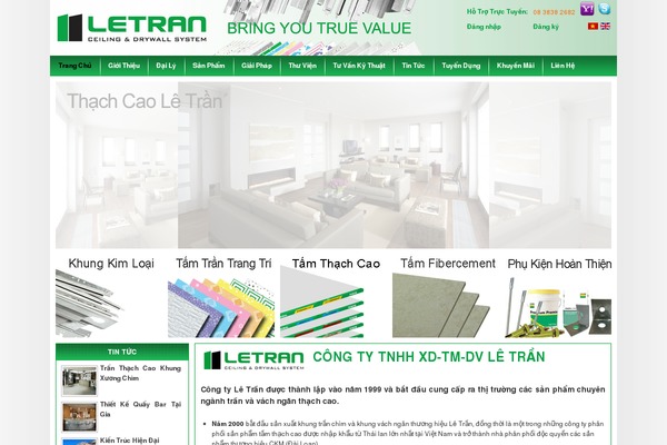 letran.vn site used Mypage