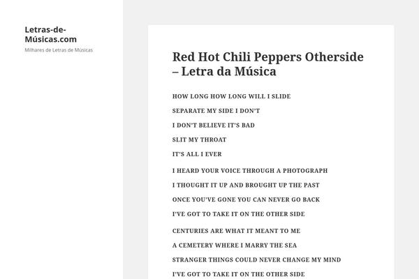 Twenty Fifteen theme site design template sample