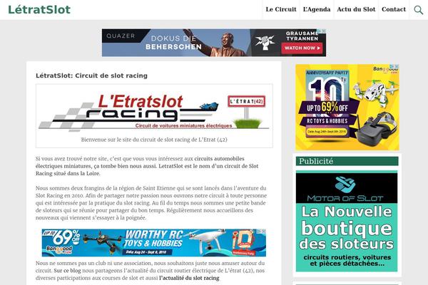 Radiate theme site design template sample